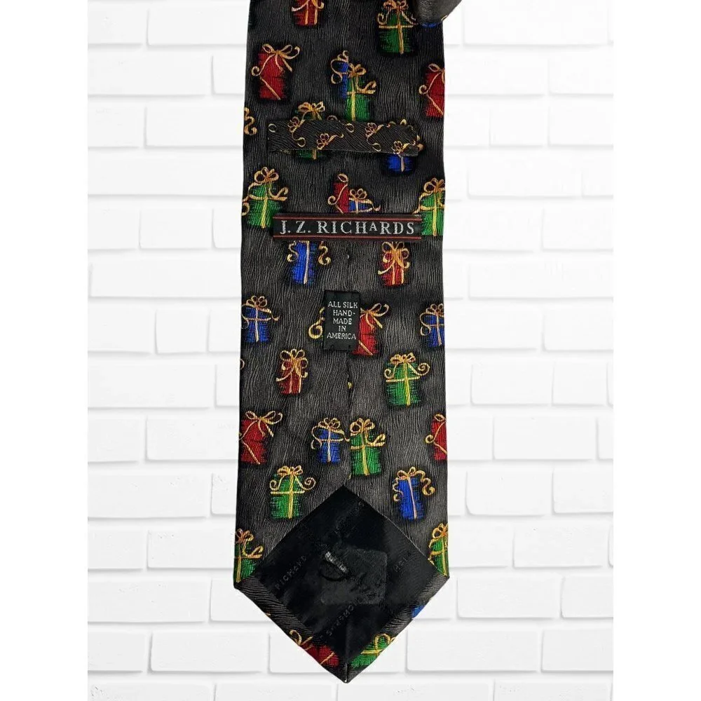 5/$25 J.Z. Richards Mens Necktie 100%‎ Silk Novelty Christmas Holiday Gift
